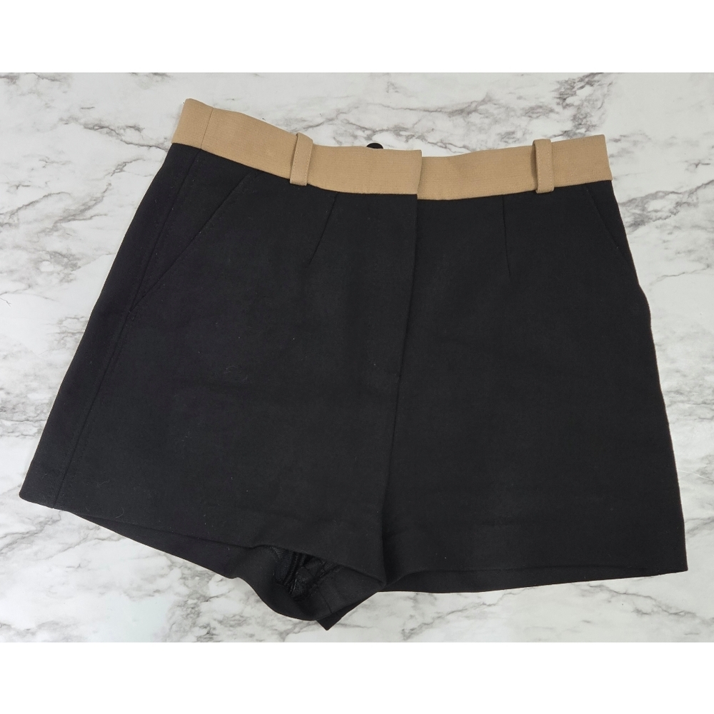 Maje Black And Camel Shorts